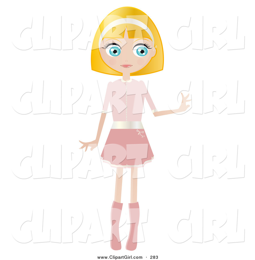 blonde haired girl clipart - photo #44