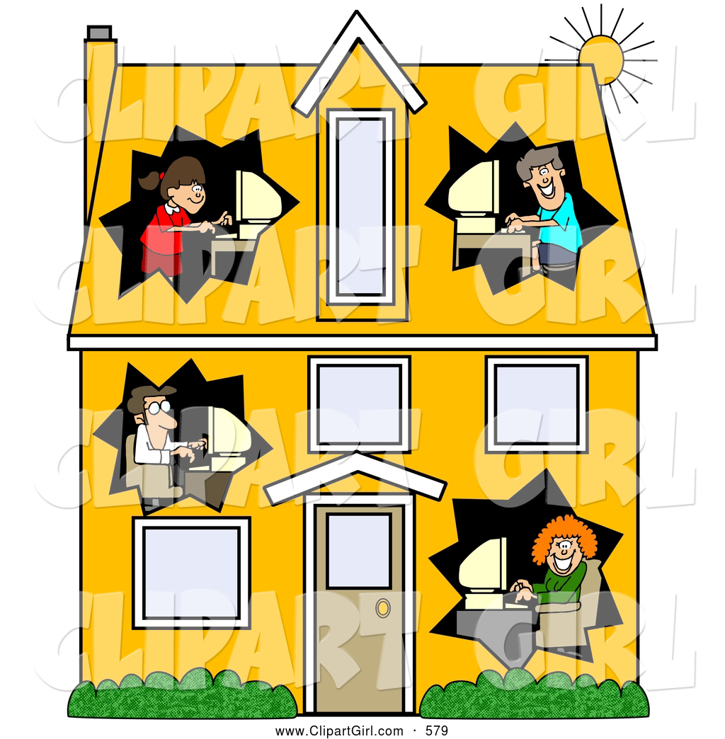 two story house clipart - photo #23