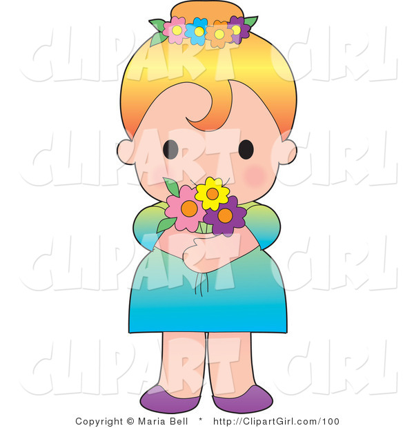 blonde haired girl clipart - photo #35