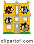 Clip Art of a Two Story Home by Djart
